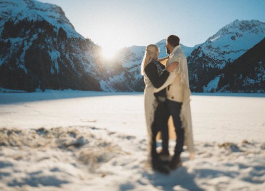 Winterliches Paarshooting am Vilsalpsee | Johanna und Dominik